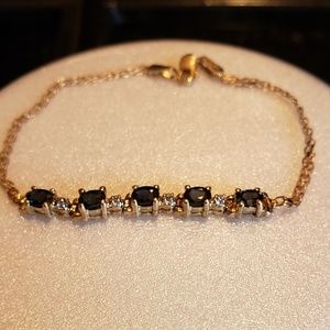 10k 5 sapphire bracelet